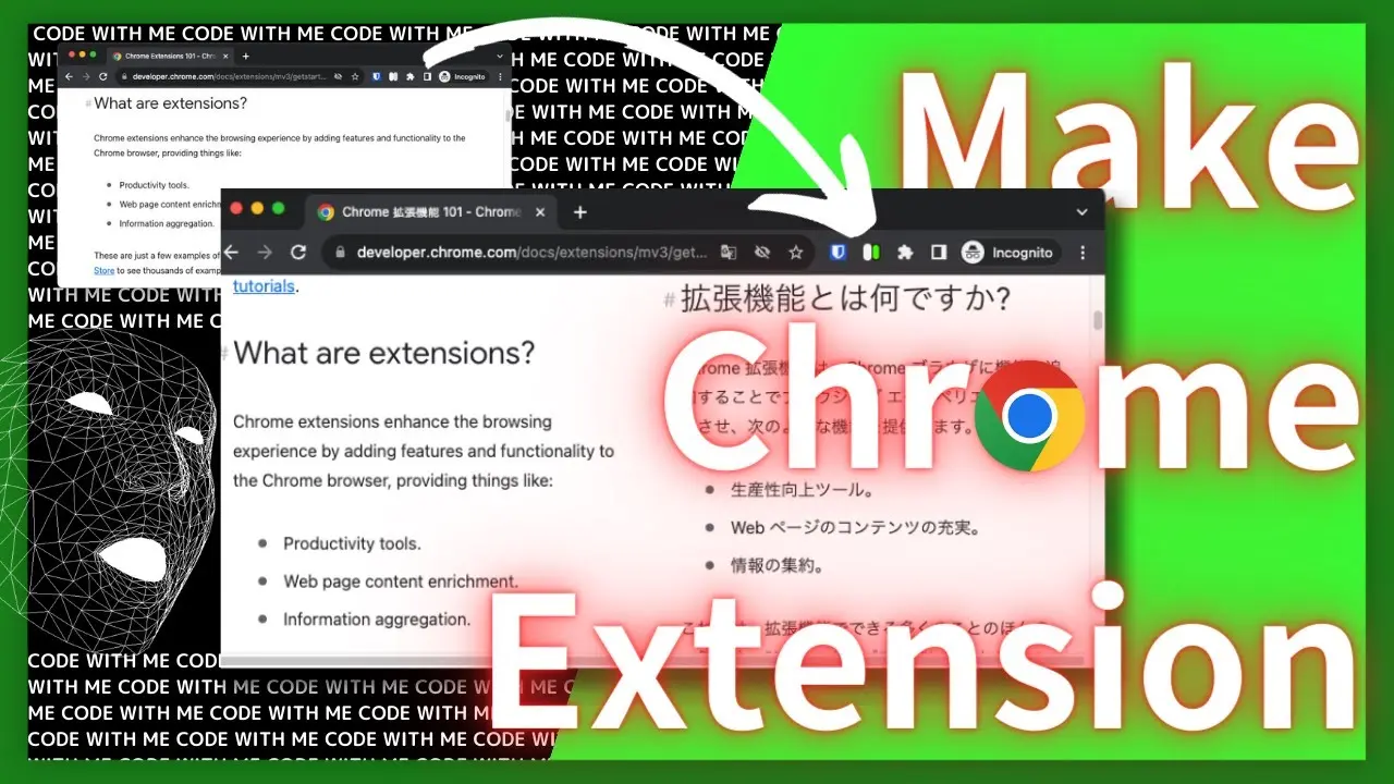 Side by side translation in Chrome tab