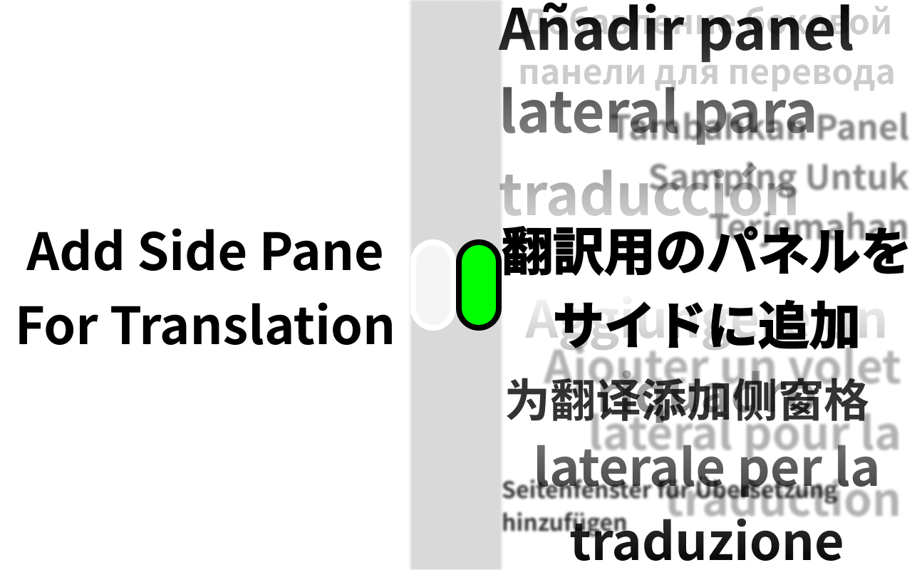 Side by side translation